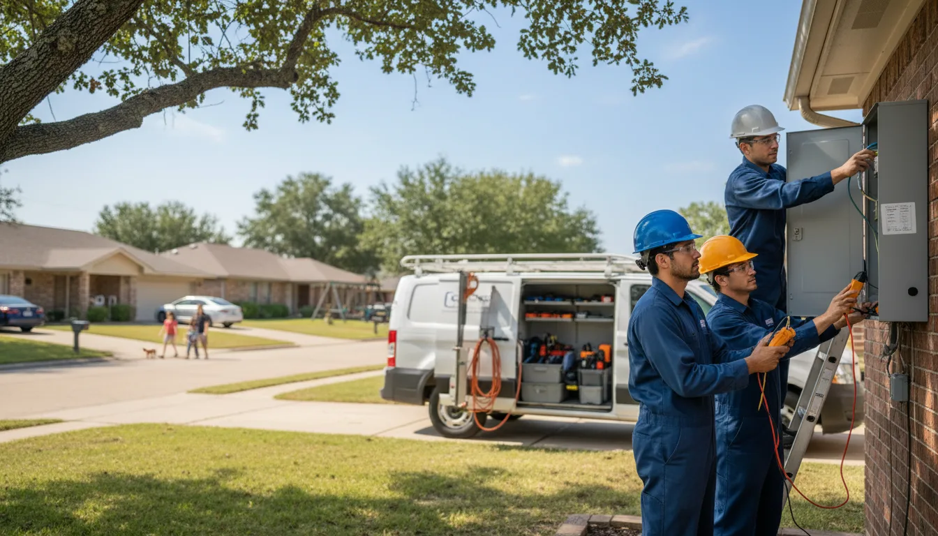 Certified electrician providing emergency electrical services in Goldsboro, TX